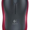 Logitech M185 bezvadu pele, sarkana