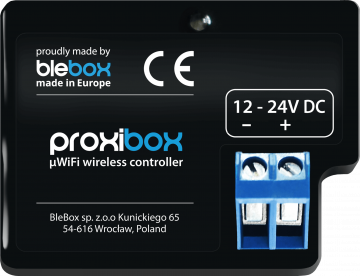 Proxibox tuvuma sensors ar WiFi BleboxProxibox tuvuma sensors ar WiFi Blebox