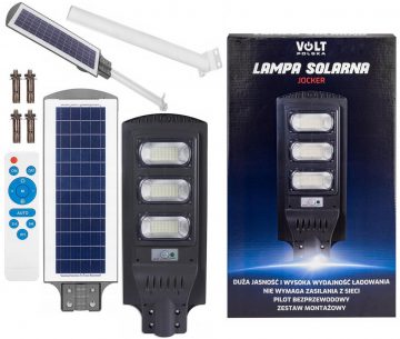VOLT POLSKA JOCKER 120 saules lampa + 12 W panelis + 12 000 mAh + tālvadības pultsVOLT POLSKA JOCKER 120 saules lampa + 12 W panelis + 12 000 mAh + tālvadības pults