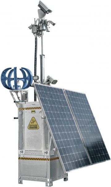 Mobilus bokštas nuotoliniam CCTV vaizdo stebėjimui iCAM-TOWER AI 5MQ3