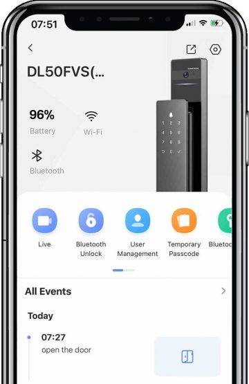 Ezviz DL50FVS viedā sejas atpazīšanas slēdzene Ezviz DL50FVS viedā sejas atpazīšanas slēdzene
