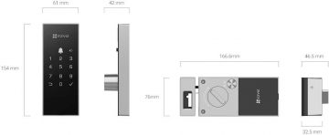 Умный цифровой замок Ezviz DL03, серый Умный цифровой замок Ezviz DL03, серый