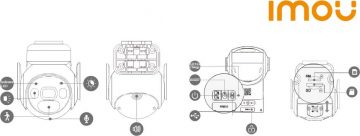 Комплект Imou Cell PT 4G для IP-камеры с 3-мегапиксельной батареей, солнечной панелью и SIM-картой