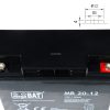 АККУМУЛЯТОР 12В/20Ач-МБ megaBAT