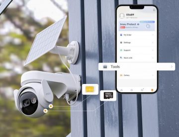 Комплект Imou Cell PT 4G для IP-камеры с 3-мегапиксельной батареей, солнечной панелью и SIM-картой