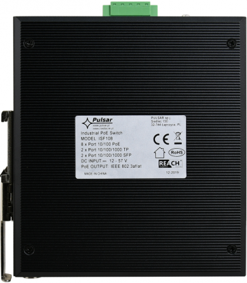 Промышленный коммутатор PULSAR ISF108 (8xPoE, 2xCombo) Промышленный коммутатор PULSAR ISF108 (8xPoE, 2xCombo)