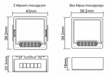 OXT mini 1 moduļa bezsprieguma ķēdes WiFi Tuya