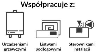 Bezvadu divstāvokļu telpas termostats, balts ST-294v2 Tech kontrolieri