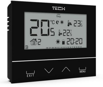 Проводной двухступенчатый комнатный термостат, черный, ST-292v3 Tech Controllers