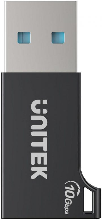 Unitek USB-A uz USB-C 10Gbps adapteris, melns