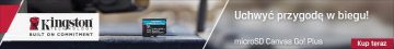 Kingston CanvasGo! Pluss 200MB/s A2 U3 V30 128GB microSD mälukaart + adapter