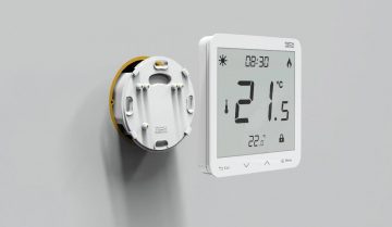 Vadu divstāvokļu iebūvējamie istabas termostati ST-297z v3 Tech kontrolieri, balti