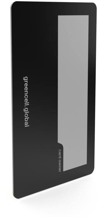 Set of 5 NFC access cards for electric car charging stations Greencell HabuDen EVGCAKNFC5