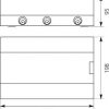 Modulāra sadales skapis 1x12 virsmas montāžai (N+PE) IP40 SRn-12
