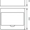 Sadales panelis n/t RN-8 Fala (N+PE) IP40 200x234x95mm, balts | 7.2 Elektro-Plast Opatówek
