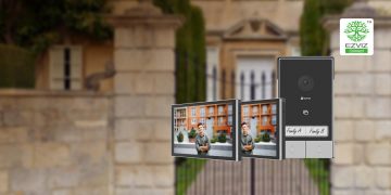 EZVIZ HP7 video domofona komplekts ar diviem monitoriem