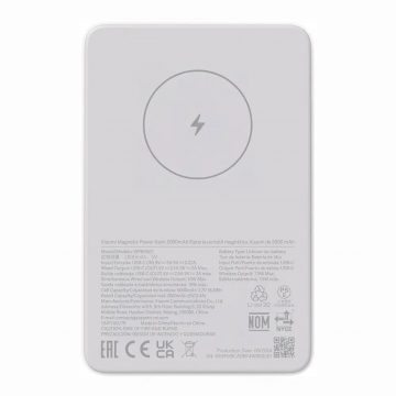 Xiaomi magnētiskā pārnēsājamā ierīce 5000mAh