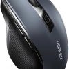 Ugreen MU006 bezvadu optiskā pele USB 2.4GHz / Bluetooth 5.0 4000 DPI - melna