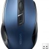 Ugreen MU006 bezvadu optiskā pele USB 2.4GHz / Bluetooth 5.0 4000 DPI - zila