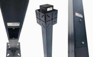 Camsafe CS-MKO3 kameros stiebas - kvadratinis stiebas stebėjimui su laikikliais ir 3 m bandymo ilgiu