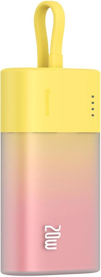 Baseus Popsicle 5200mAh 20W pārnēsājamais akumulators ar iebūvētu Lightning kabeli