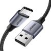 Ugreen US288 USB-A / USB-C QC 3.0 3A 2m kabelis - pelēks