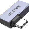 Unitek USB-C uz USB-C adapteris, leņķveida, plakans Unitek USB-C uz USB-C adapteris, leņķveida, plakans