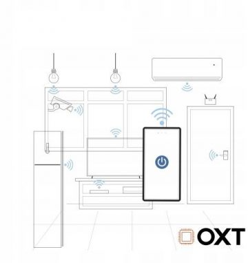 OXT mini 1 moduļa bezsprieguma ķēdes WiFi Tuya
