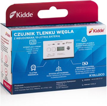 Kidde K10LLDCO carbon monoxide sensor with display