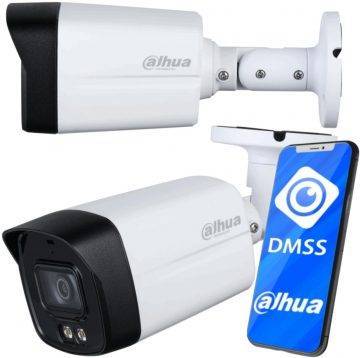 Dahua IP novērošanas komplekts 2MPx 6 āra kameras viedās divkāršās gaismas IR LED 30m