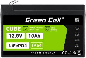 ЛИТИЙ-ЖЕЛЕЗО-ФОСФАТНАЯ БАТАРЕЯ LiFePO4 Green Cell Cube 12,8 В 10 А·ч LFPGC12V10 А·ч