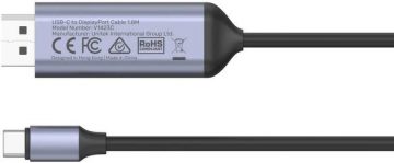 Unitek USB-C uz DP 1.4 8K@60Hz kabelis 1.8m