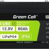 LIITIUM RAUDFOSFAAT AKU LiFePO4 Roheline elemendi kuubik 12,8 V 80 Ah LFPGC12V80 AH