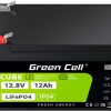 LITIJA DZELZS FOSFĀTA AKUMULATORS LiFePO4 Zaļās šūnas kubs 12,8 V 12 Ah LFPGC12V12 AH