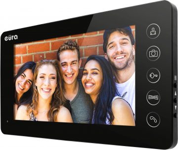 EURA VDP-76A3 vaizdo domofono juodas monitorius