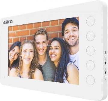 EURA VDP-76A3 vaizdo domofono baltas monitorius