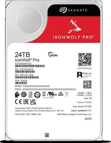 SEAGATE IronWolf PRO ST24000NT002 24TB disks SEAGATE IronWolf PRO ST24000NT002 24TB disks