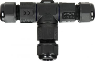 Connector cable sleeve T-type connection IP68, 3x4mm², 450V/25A OR-AE-13602