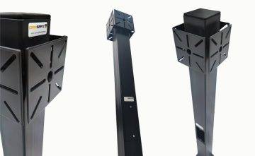 Camsafe CS-MKO3 kameros stiebas - kvadratinis stiebas stebėjimui su laikikliais ir 3 m bandymo ilgiu