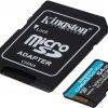 Карта памяти microSD Kingston CanvasGo! Plus 200 МБ/с A2 U3 V30 64 ГБ + адаптер