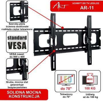 TV sienas stiprinājums LED/LCD ART 42-100"