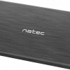Ārējais diska korpuss Natec Rhino SATA 2,5 collu USB 2.0 Slim, melns