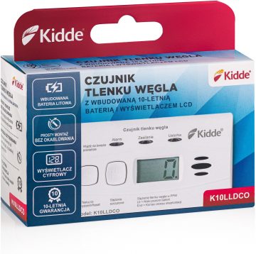 Kidde K10LLDCO carbon monoxide sensor with display