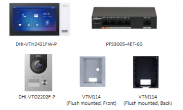 DAHUA KTP01-S2(F) VIDEO DOMOFONA KOMPLEKTS
