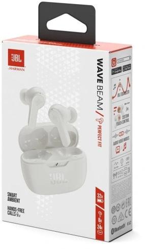 Наушники-вкладыши JBL Wave Beam, белые