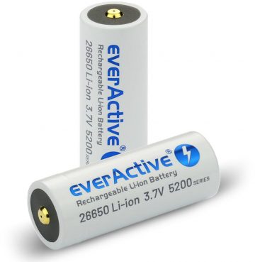 Аккумулятор 26650 Li-ion 3,7 В everActive 5200 мАч micro USB (1 шт.) с защитой Аккумулятор 26650 Li-ion 3,7 В everActive 5200 мАч micro USB (1 шт.) с защитой
