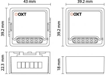 OXT modulis Tuya Wi-Fi garāžas durvīm (T210GL) bez sensora