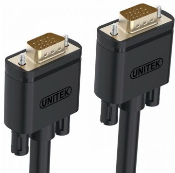 Unitek Y-C511G Premium VGA HD15 M/M VGA kabelis 1m