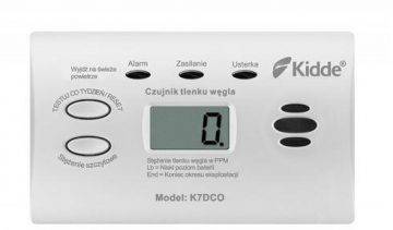 Kidde K7DCO anglies monoksido jutiklis su ekranu