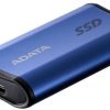 Adata SE880 2TB ārējais SSD disks USB3.2A/C Gen2x2, zils